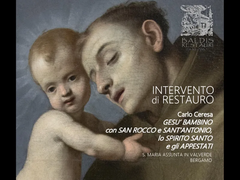 Intervento di Restauro, Baldis Restauri - Carlo Ceresa, "Gesù bambino con San Rocco e Sant'Antonio, lo Sprito Santo e gli Appestati"